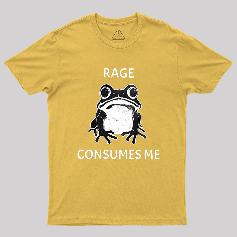 Rage Consumes Me Frog Geek T-Shirt