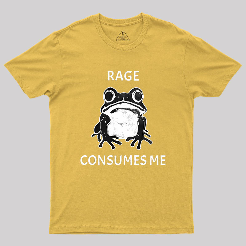 Rage Consumes Me Frog Geek T-Shirt