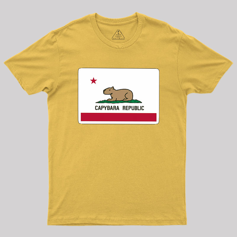 Capybara Flag Geek T-Shirt