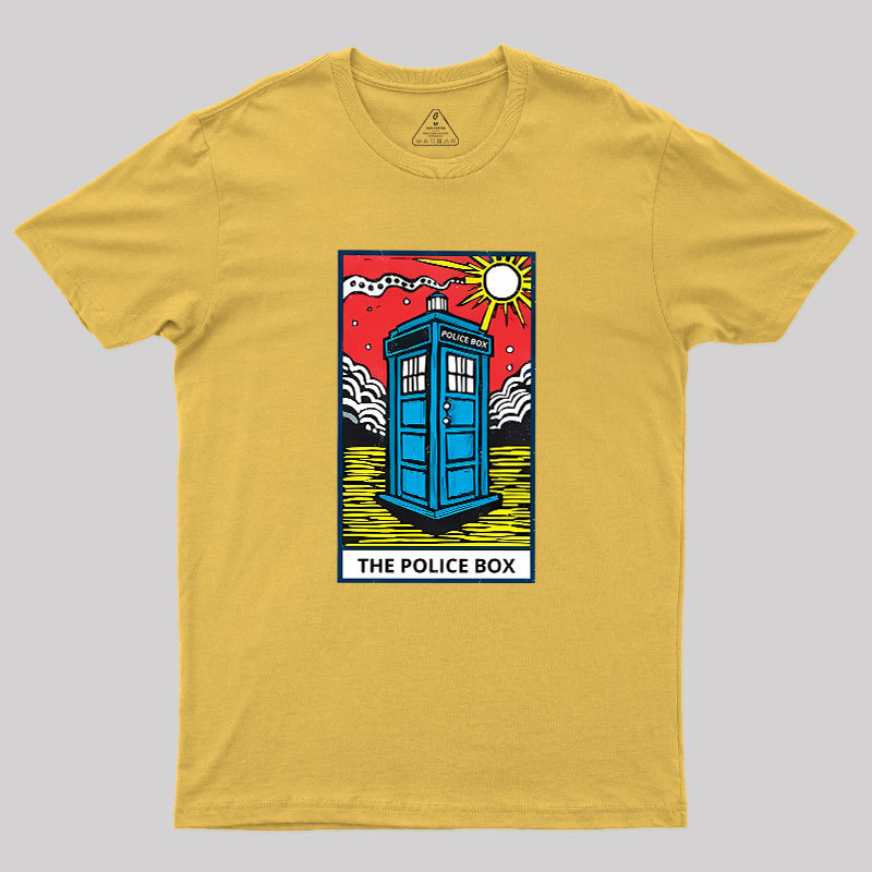 The Police Box-Tarot Card Geek T-Shirt