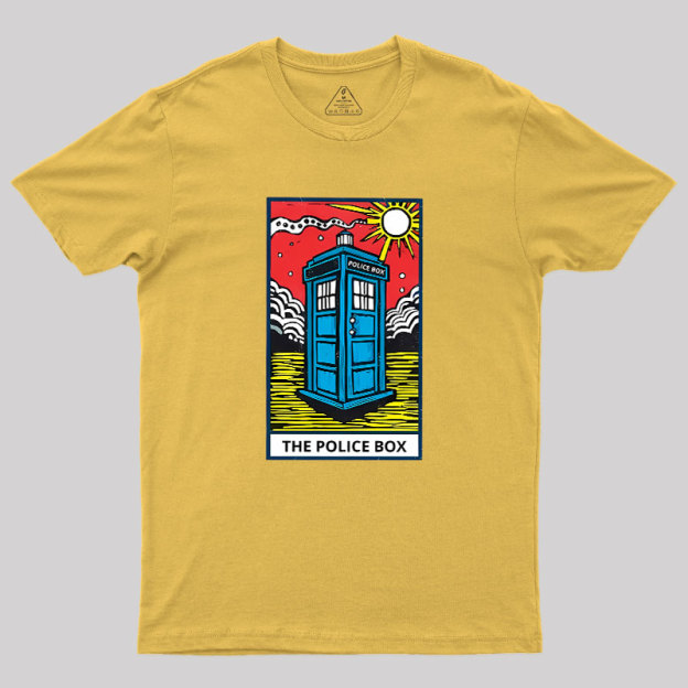 The Police Box-Tarot Card Geek T-Shirt