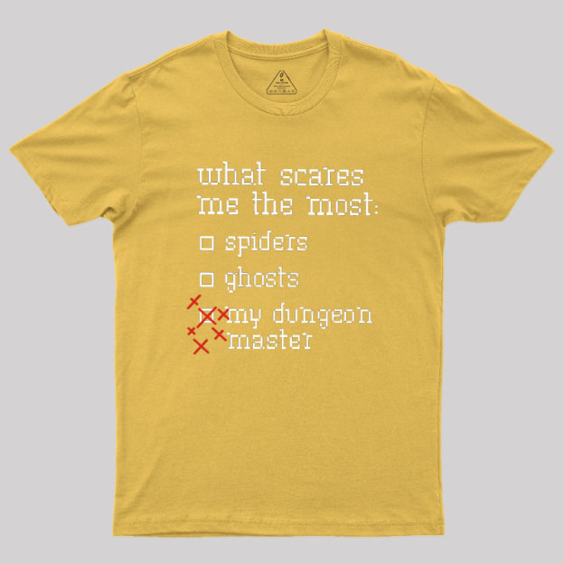 What Scares Me The Most Geek T-Shirt