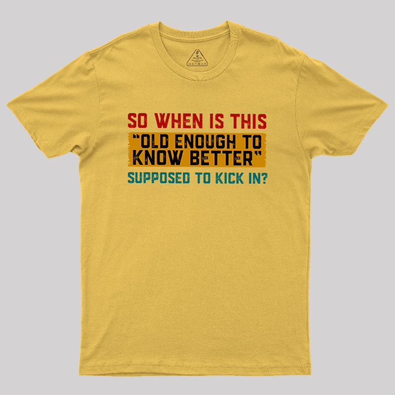 So When Is This Geek T-Shirt