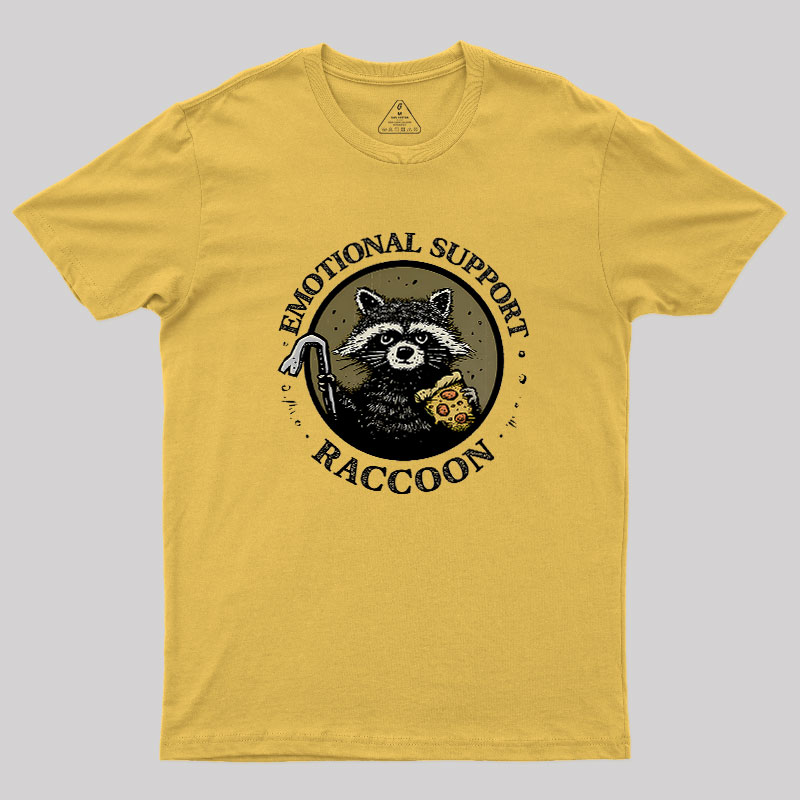 Emotional Support Raccoon Geek T-Shirt