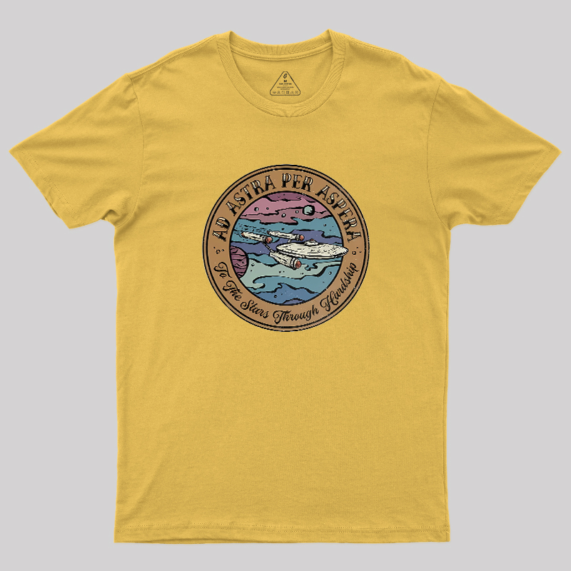 Ad Astra Per Aspera Geek T-Shirt