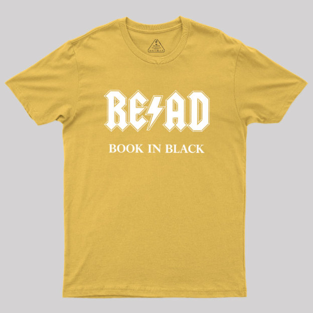 RE/AD - Book In Black Geek T-Shirt