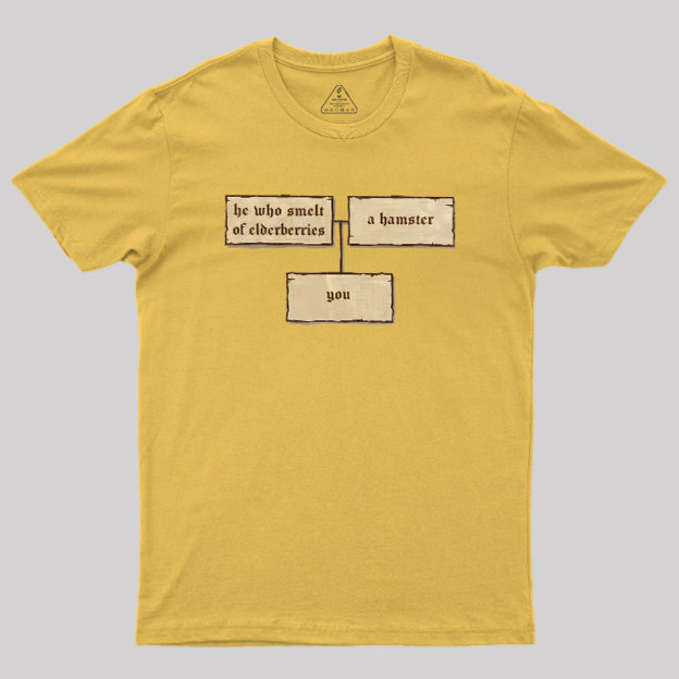 He Who Smelt of Elderberries Geek T-Shirt
