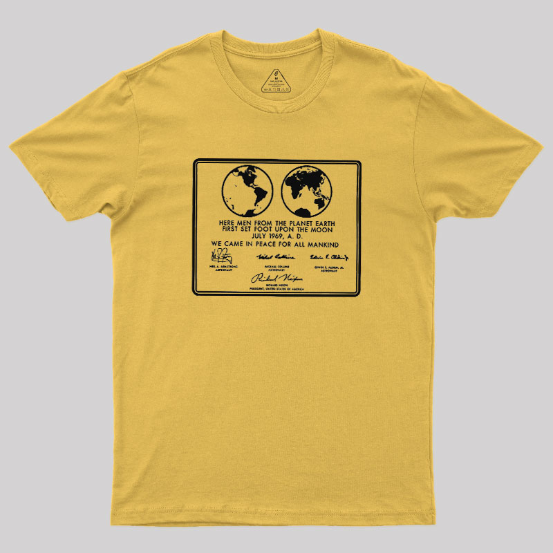 First Set Foot Upon The Moon Geek T-Shirt