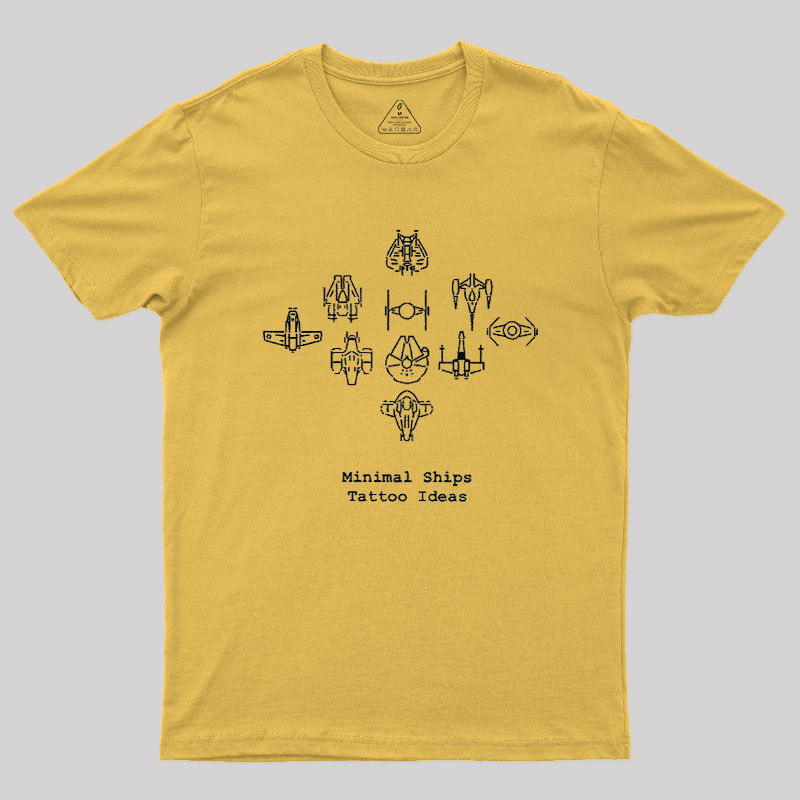 Minimal Ships Geek T-Shirt
