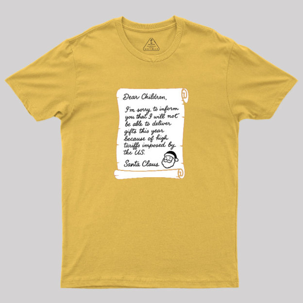 Christmas Letter Geek T-Shirt