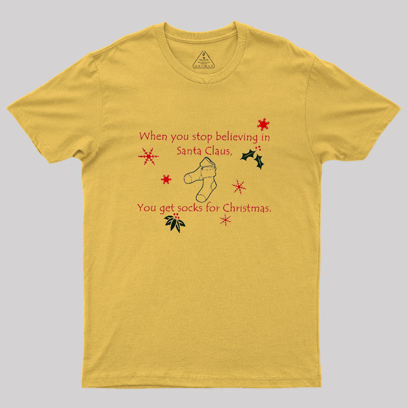 Funny Socks for Christmas Geek T-Shirt