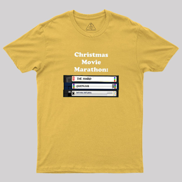 Christmas Movie Marathon Geek T-Shirt
