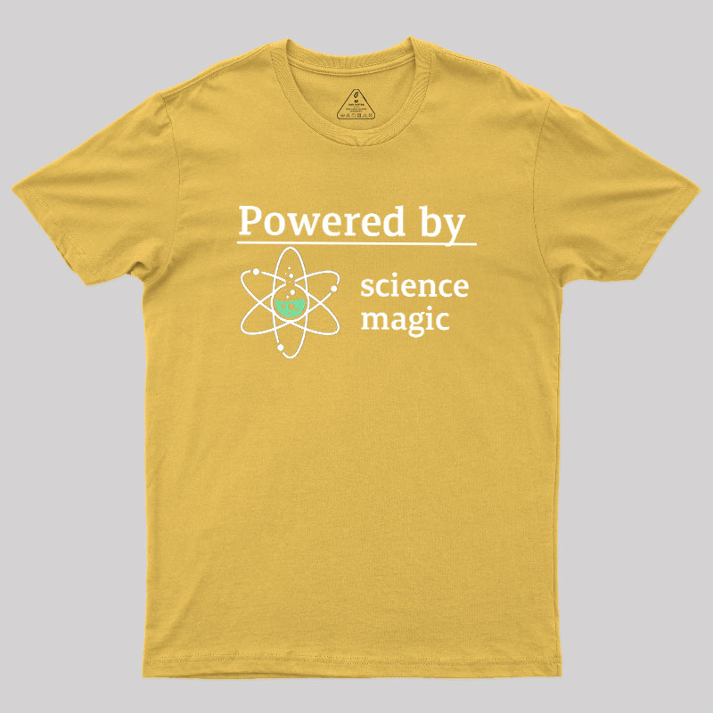 Powered By Science Magic Geek T-Shirt