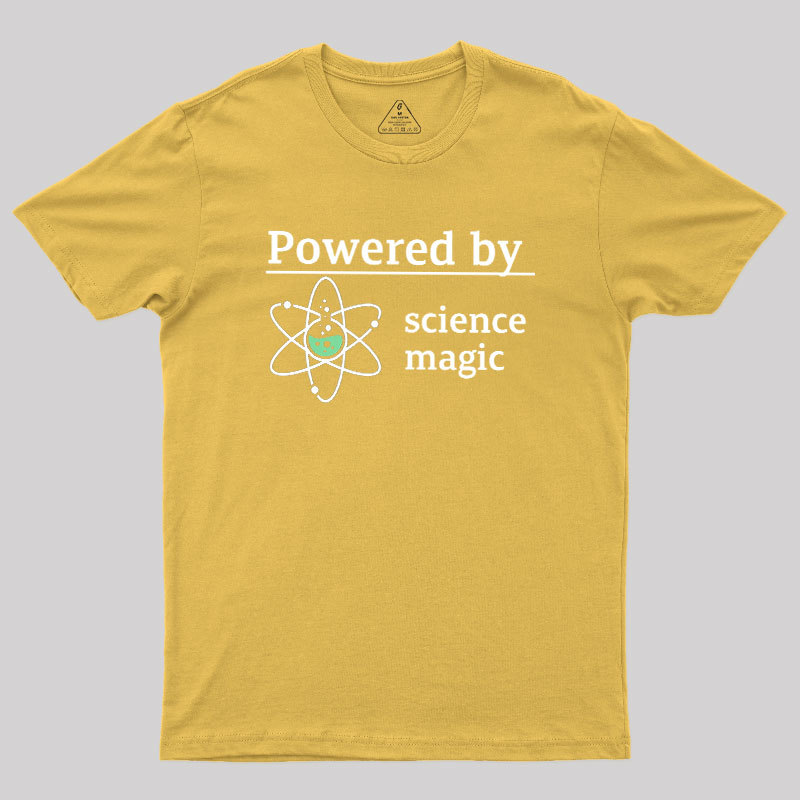 Powered By Science Magic Geek T-Shirt