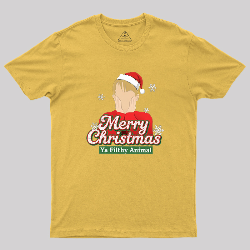 Merry Christmas Ya Filthy Animal Geek T-Shirt