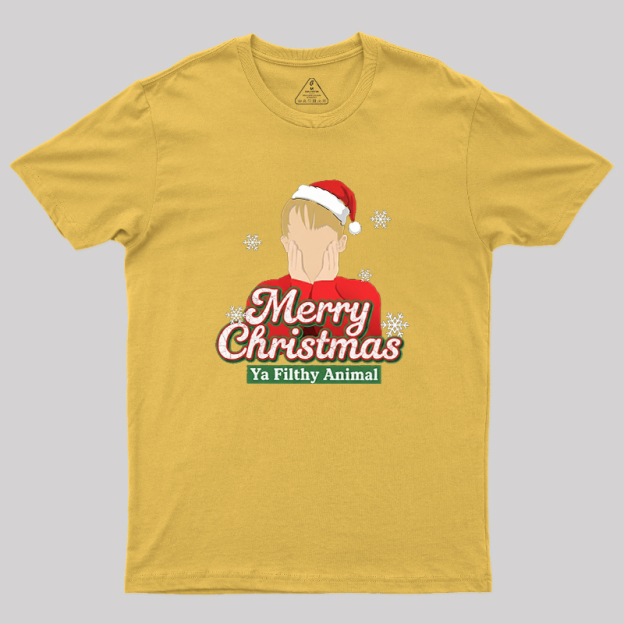 Merry Christmas Ya Filthy Animal Geek T-Shirt