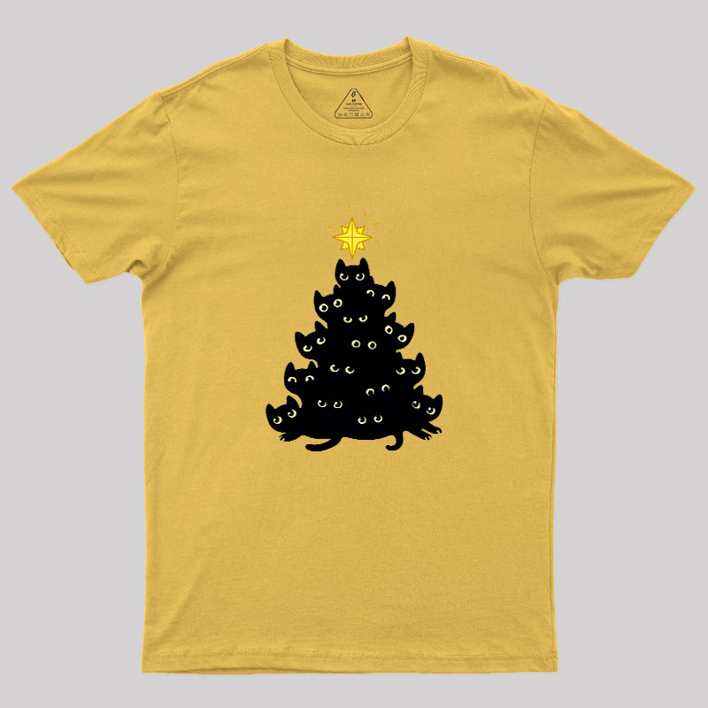 Meowy Christmas Geek T-Shirt