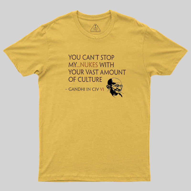 Gandhi Style Civ VI Geek T-Shirt