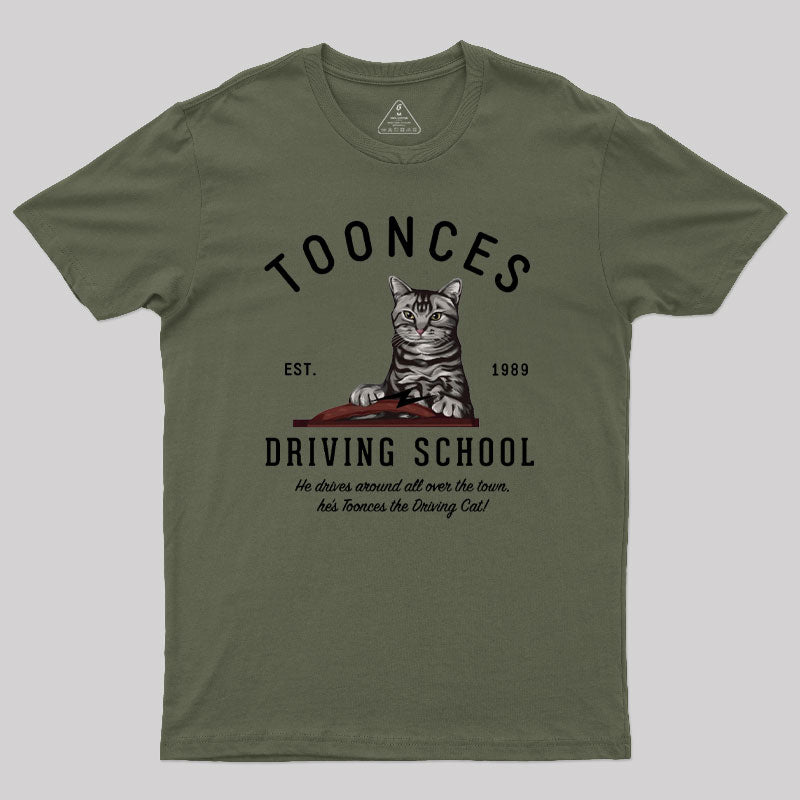 Toonces Driving School - Est. 1989 Geek T-Shirt