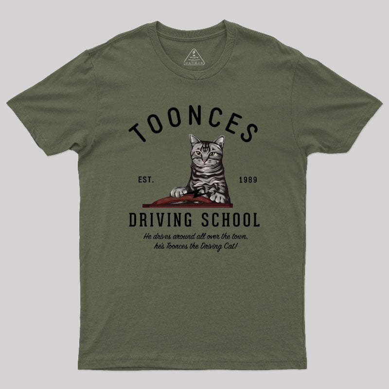 Toonces Driving School - Est. 1989 Geek T-Shirt