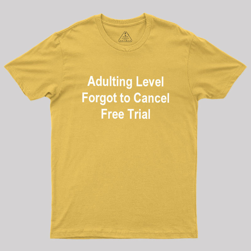 Adulting Level Geek T-Shirt