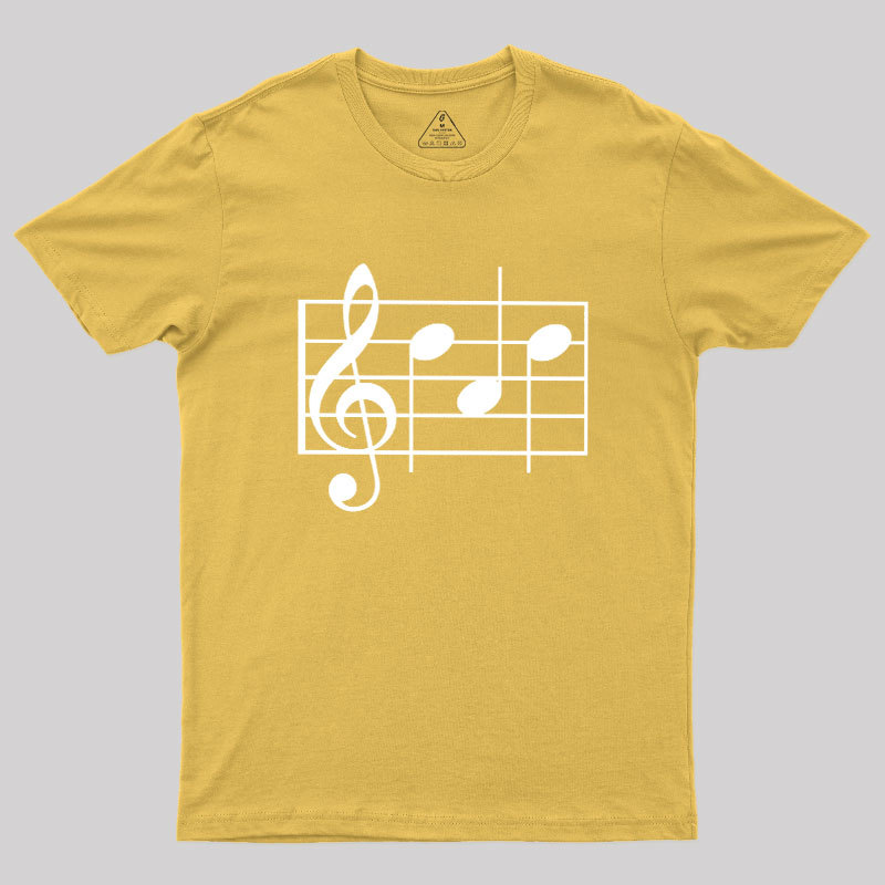 Musical Notes Dad Geek T-Shirt