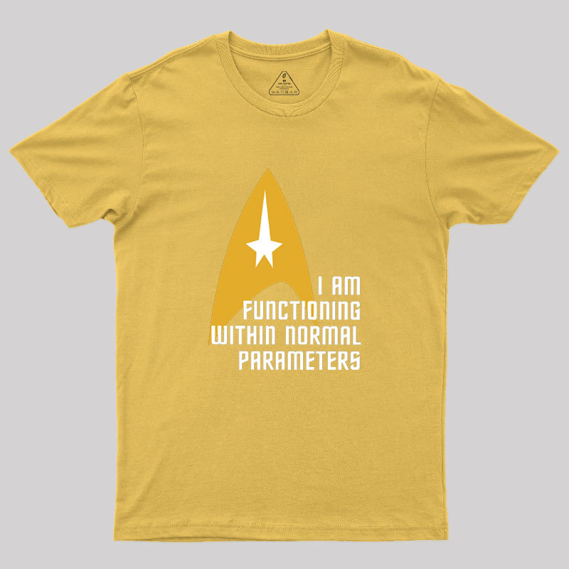 Star Trek Normal Parameters Geek T-Shirt