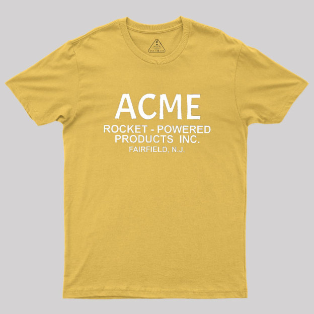 Acme Rocket Powered Geek T-Shirt