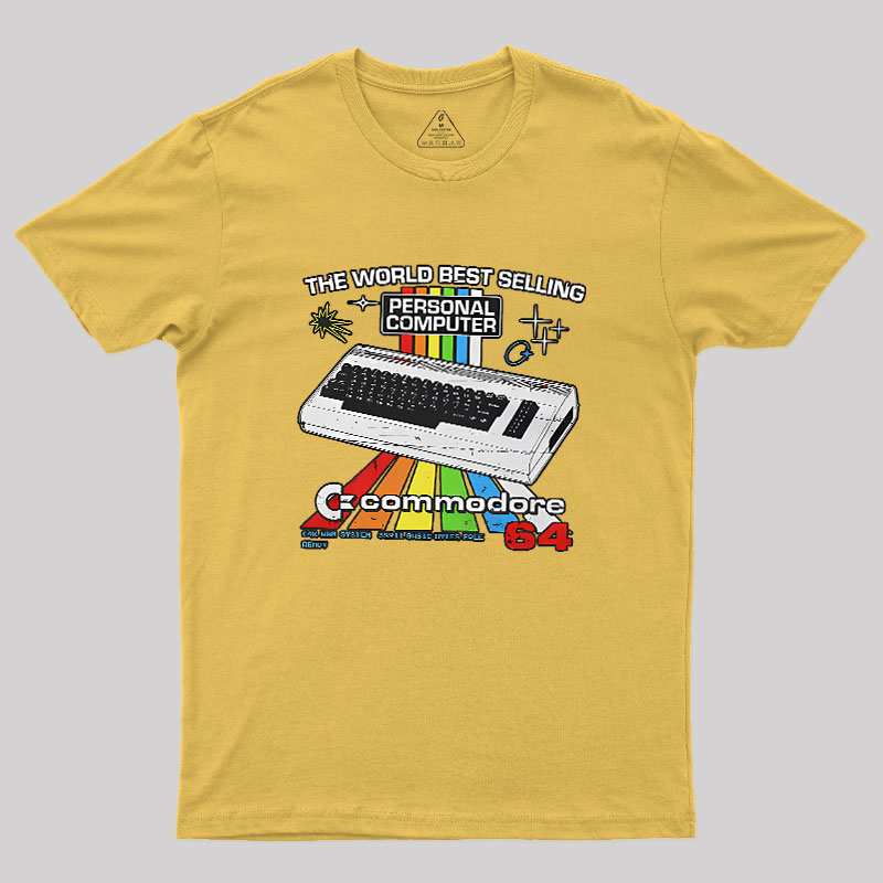 Retro Games Commodore 64 Personal Computer Geek T-Shirt