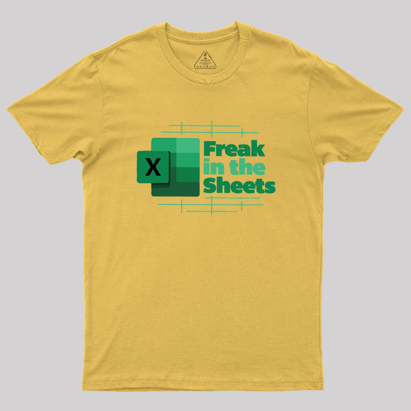 Freak in the Sheets Green Design Geek T-Shirt