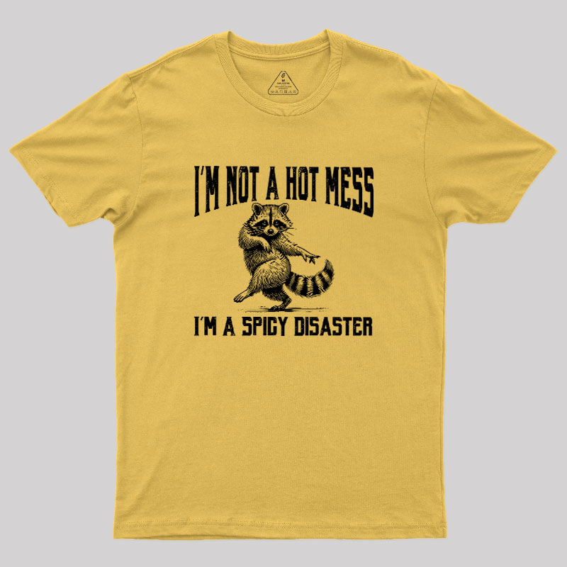I'm Not A Hot Mess I'm A Spicy Disaster Geek T-Shirt