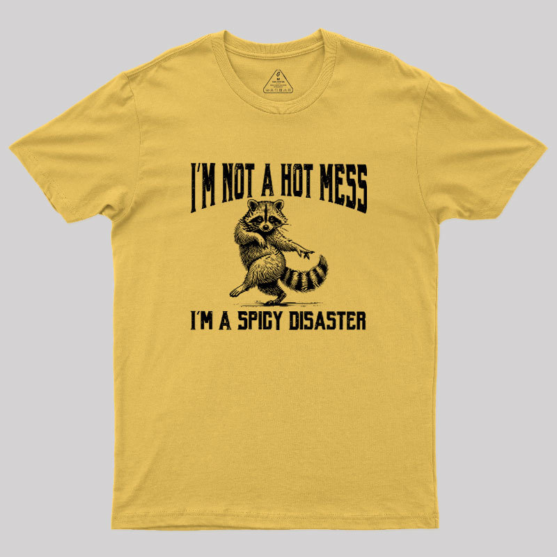 I'm Not A Hot Mess I'm A Spicy Disaster Geek T-Shirt