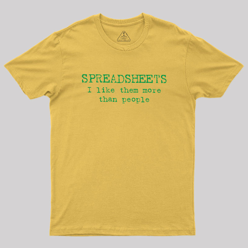 Spreadsheet Excel Geek T-Shirt