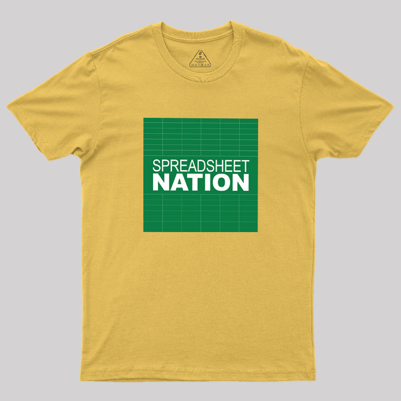 Spreadsheet Nation Geek T-Shirt