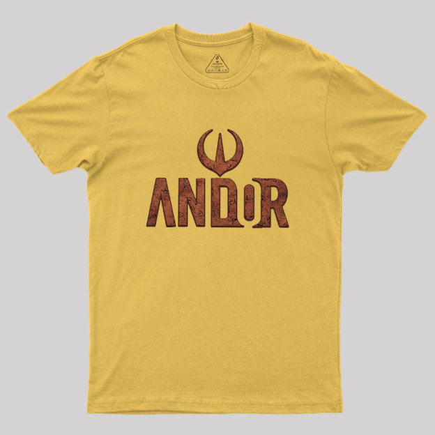 Andor Raised Logo Geek T-Shirt