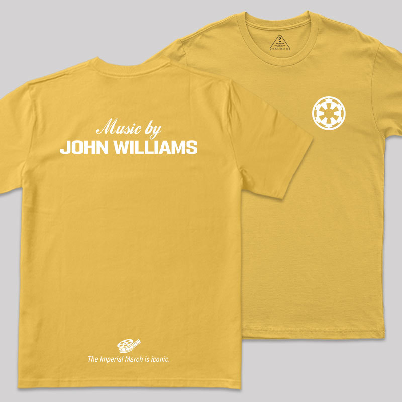 Music By John Williams Front and Back Printed Geek T-Shirt