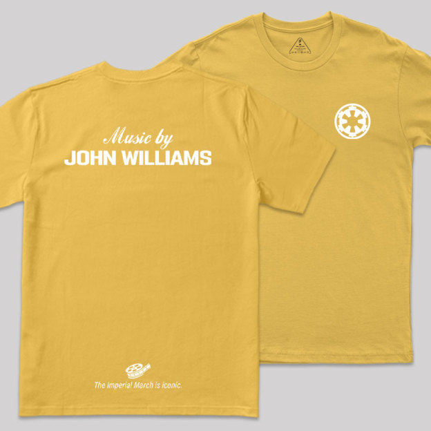 Music By John Williams Front and Back Printed Geek T-Shirt