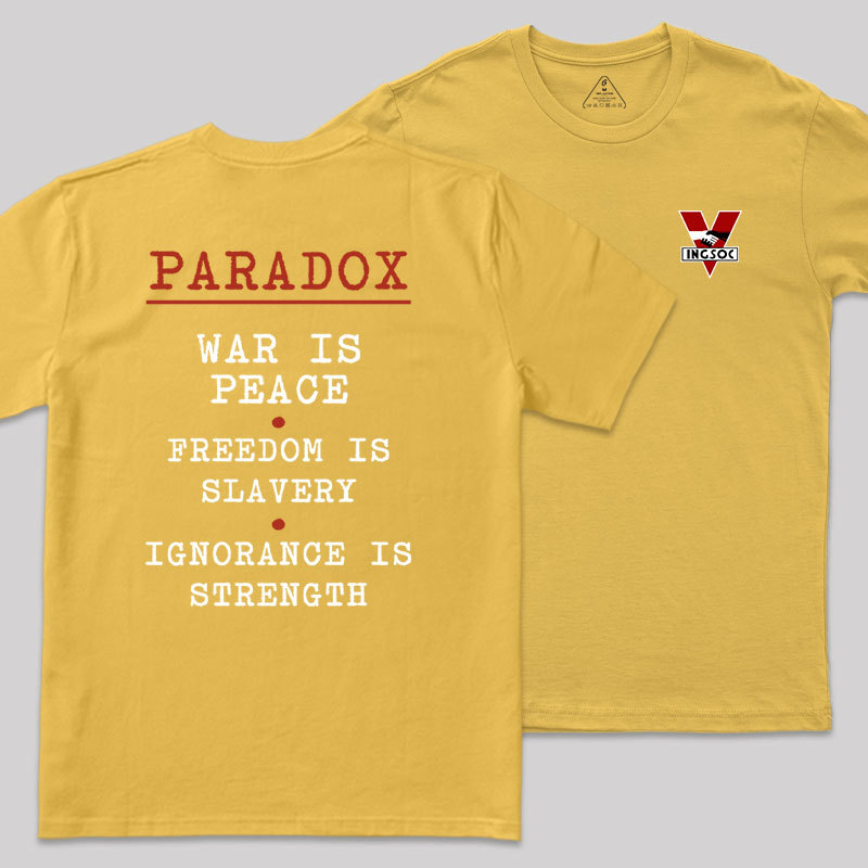 INGSOC Front and Back Printed Geek T-Shirt