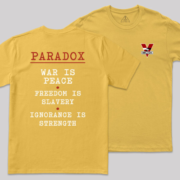 INGSOC Front and Back Printed Geek T-Shirt