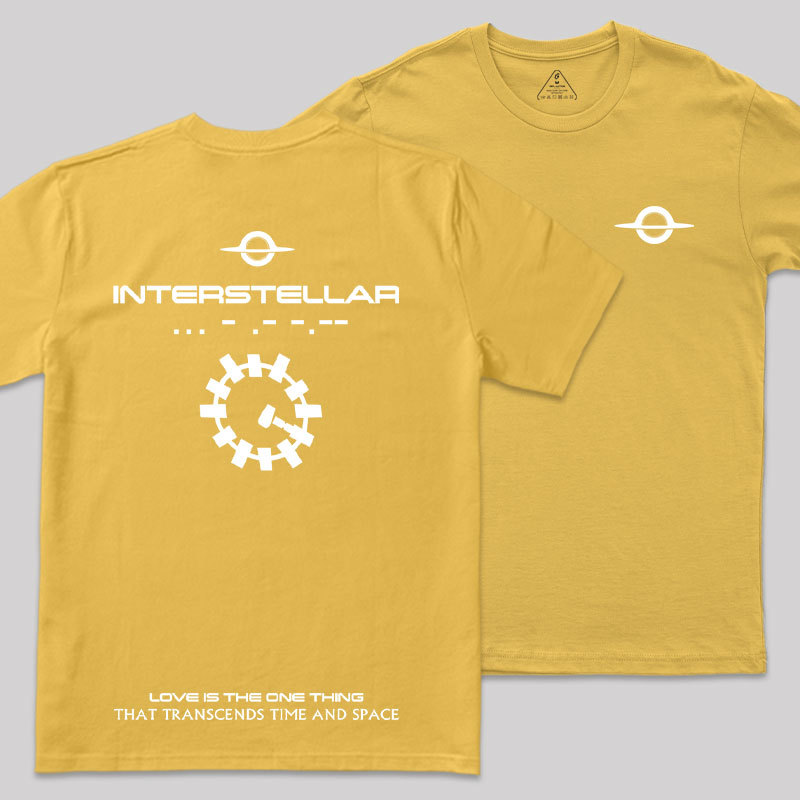 Interstellar Front and Back Printed Geek T-Shirt