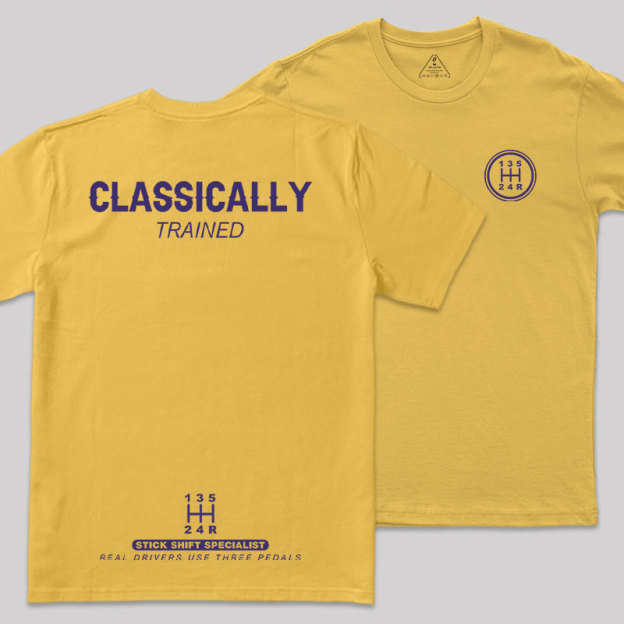 Classically Trained Front and Back Printing Geek T-Shirt