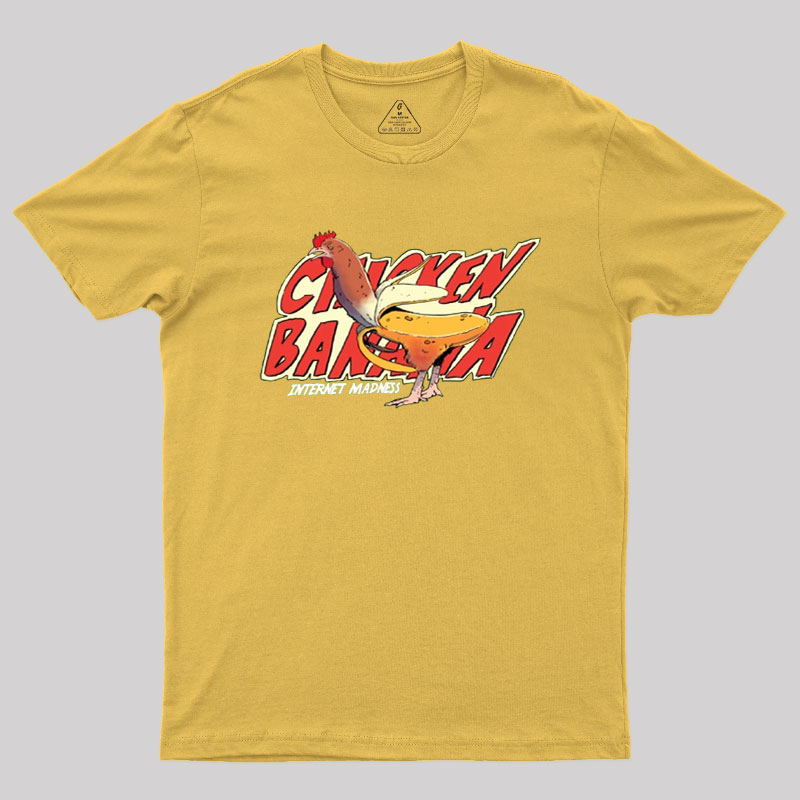 Chicken Meme Banana Internet Funny Meme Geek T-Shirt