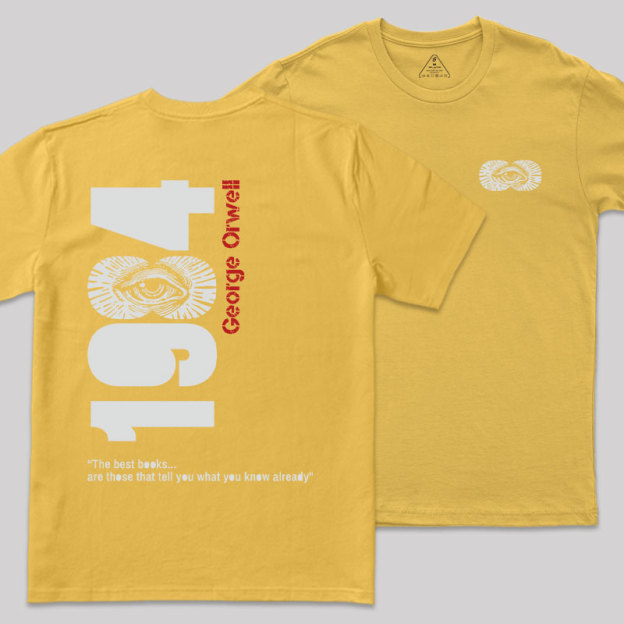 1984 Waching You Front and Back Printed Geek T-Shirt