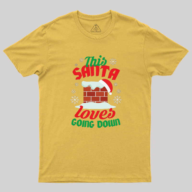 This Santa Loves Going Down Geek T-Shirt