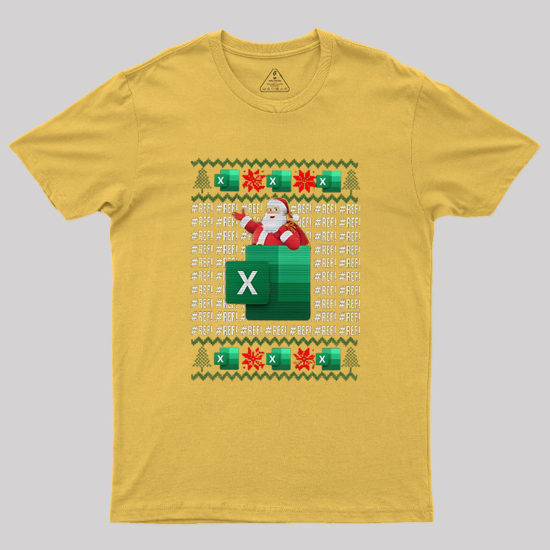 Excel REF Error Spreadsheet Geek T-Shirt