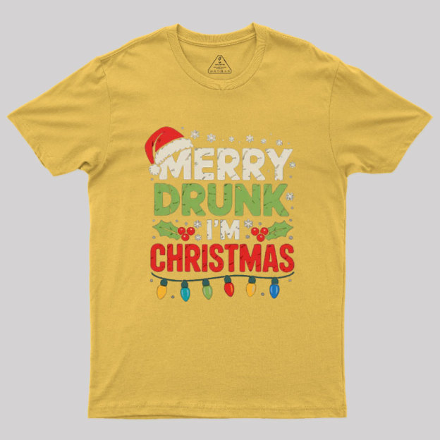 Merry Drunk I'm Christmas Funny Geek T-Shirt