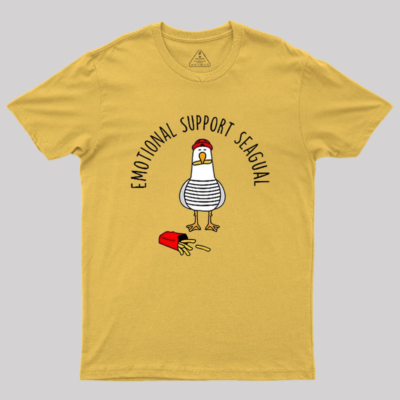 EMOTIONAL SUPPORT SEAGULL Geek T-Shirt
