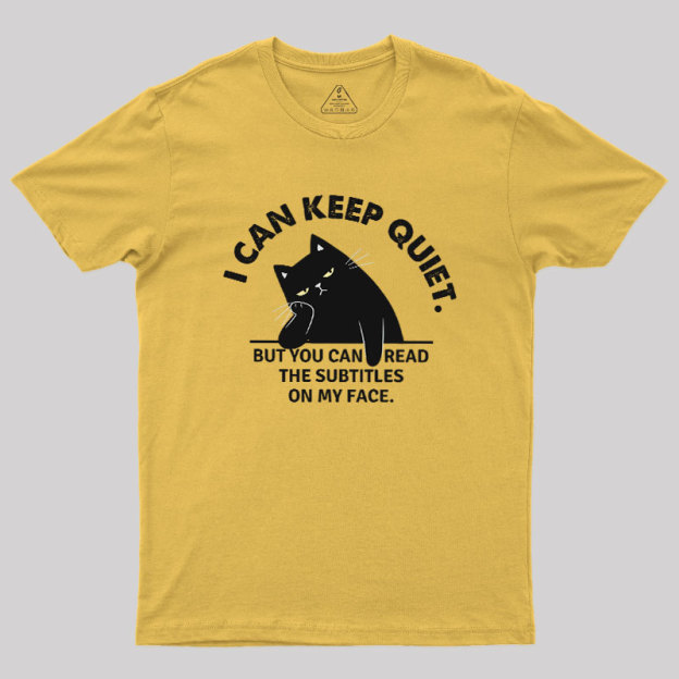 Subtitles on My Face Geek T-Shirt