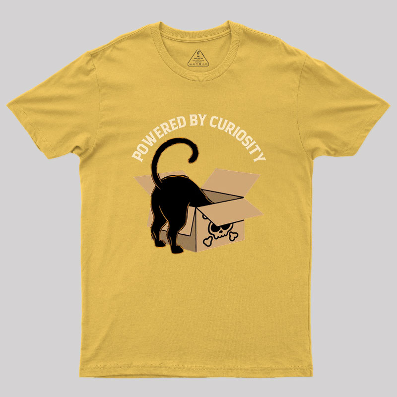 Powered By Curiosity Geek T-Shirt
