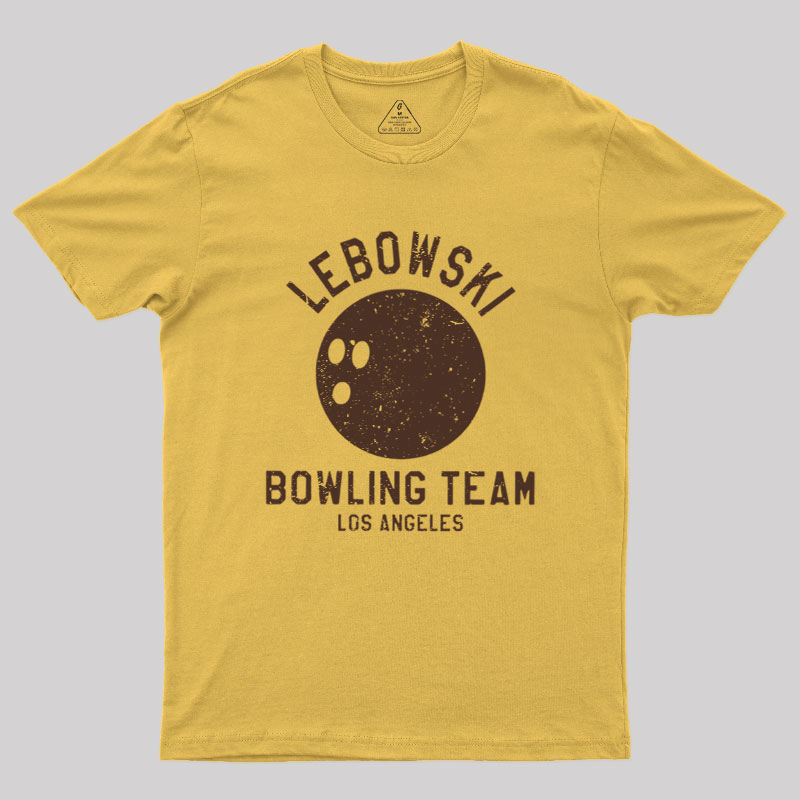 Lebowski Bowling Team Los Angeles Geek T-Shirt